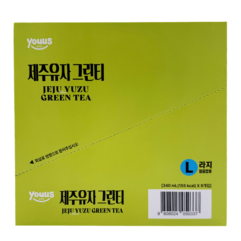Jeju-Yuzu-Green-Tea-11.49-Fl-Oz--340ml--X-8-Packs