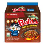 Buldak-Yakisoba-Ramen-Multi-4.4-Oz--125g--X-5-Pack