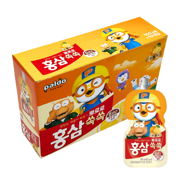 Ginseng-Pororo-Orange-3.38oz-100ml--10-Pouches