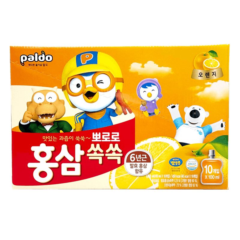 Ginseng-Pororo-Orange-3.38oz-100ml--10-Pouches