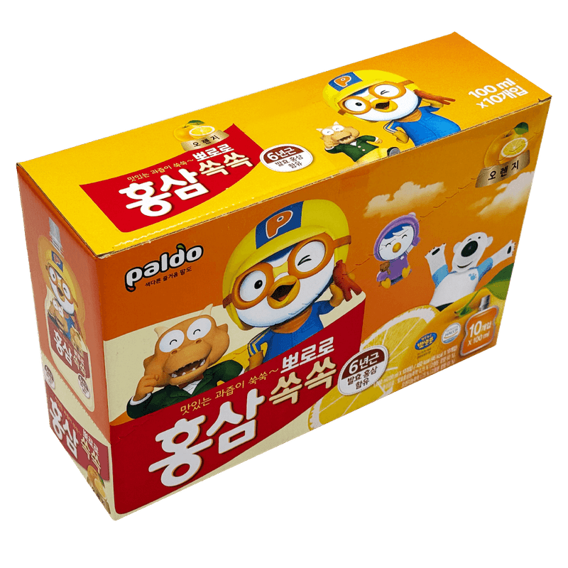 Ginseng-Pororo-Orange-3.38oz-100ml--10-Pouches