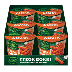 Bibigo Tteokbokki Sweet & spicy 6pk 4.4 Oz (125g)
