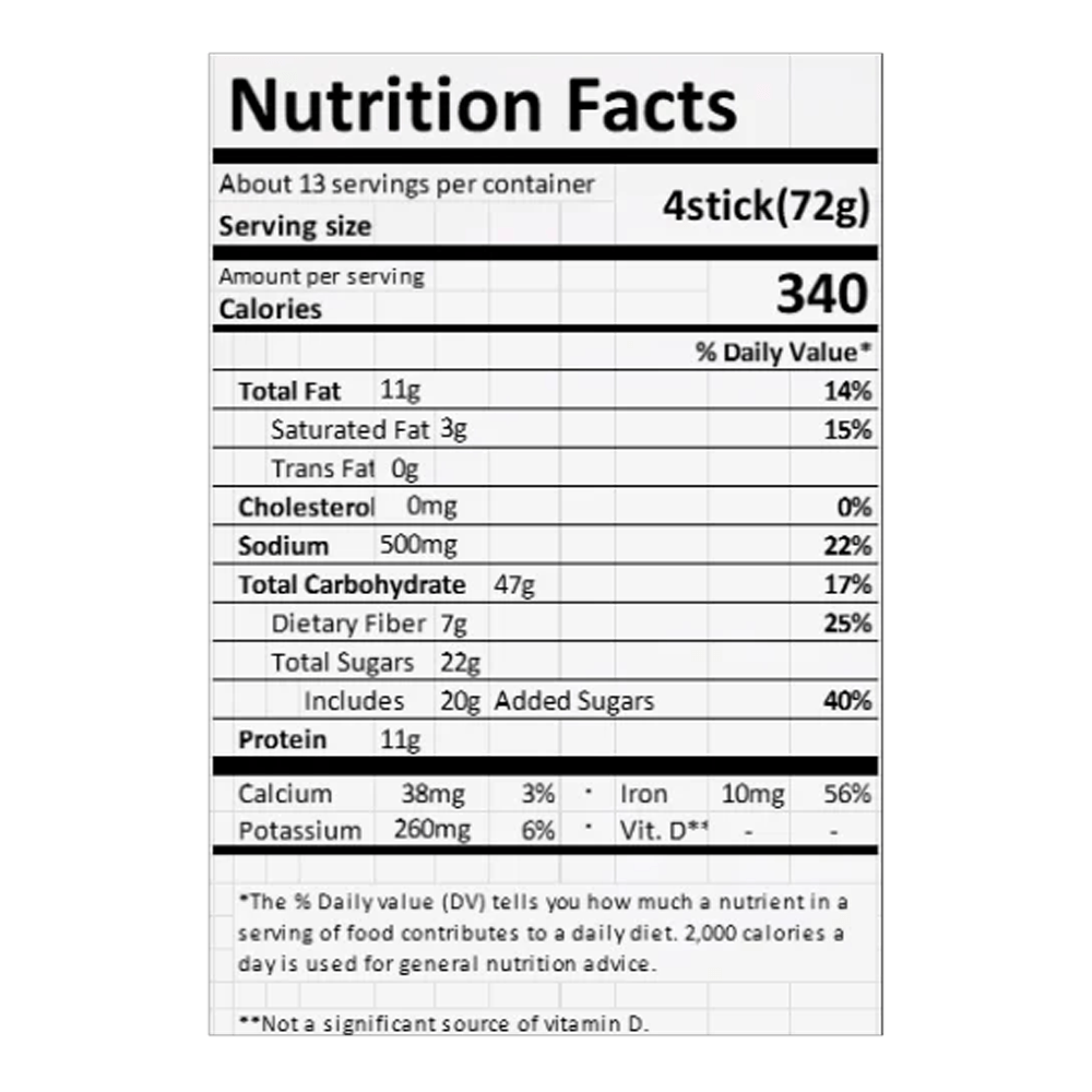Walnut Almond Adlay Tea 50 Sticks 0.63 Oz (17g) - H Mart