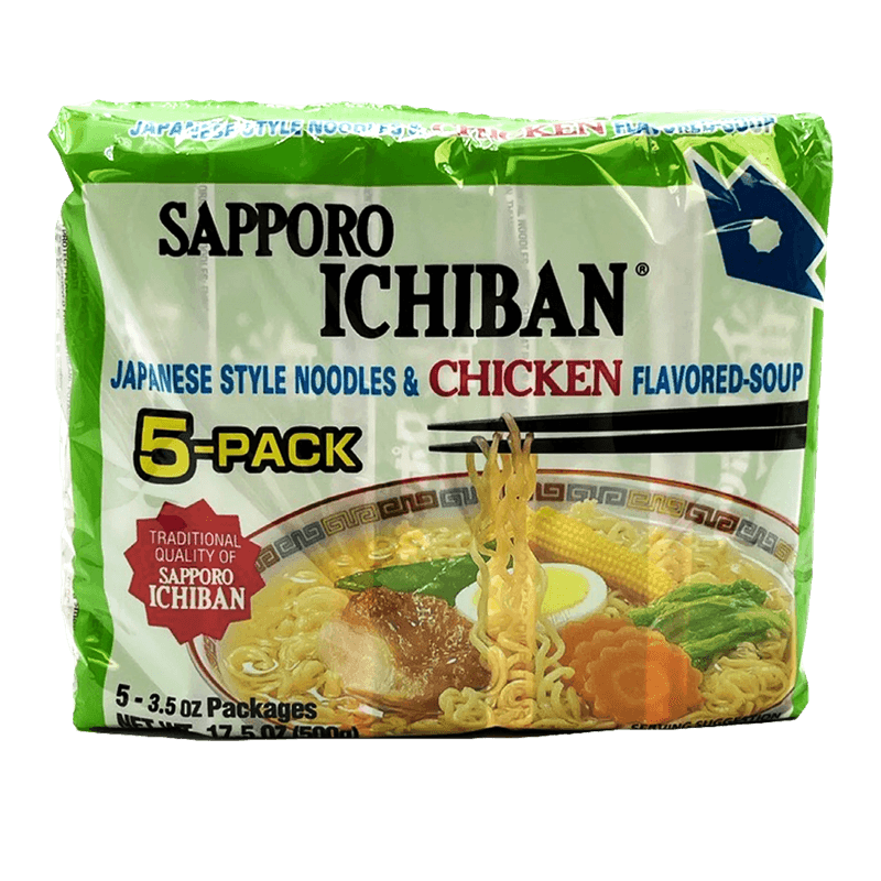 Ichiban Chicken Flavor Ramen 5Pk 17.5 Oz (496g) - H Mart