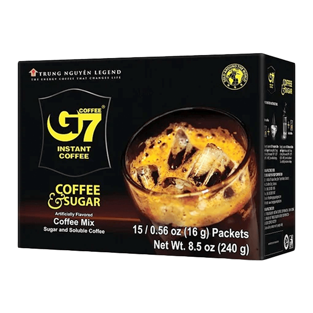 2 In 1 Coffee & Sugar Instant Coffeemix 15 Packets 8.5 Oz (240g