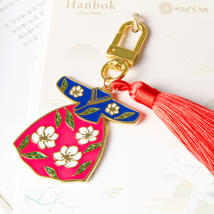 Hanbok Keychain (Red Tassel)