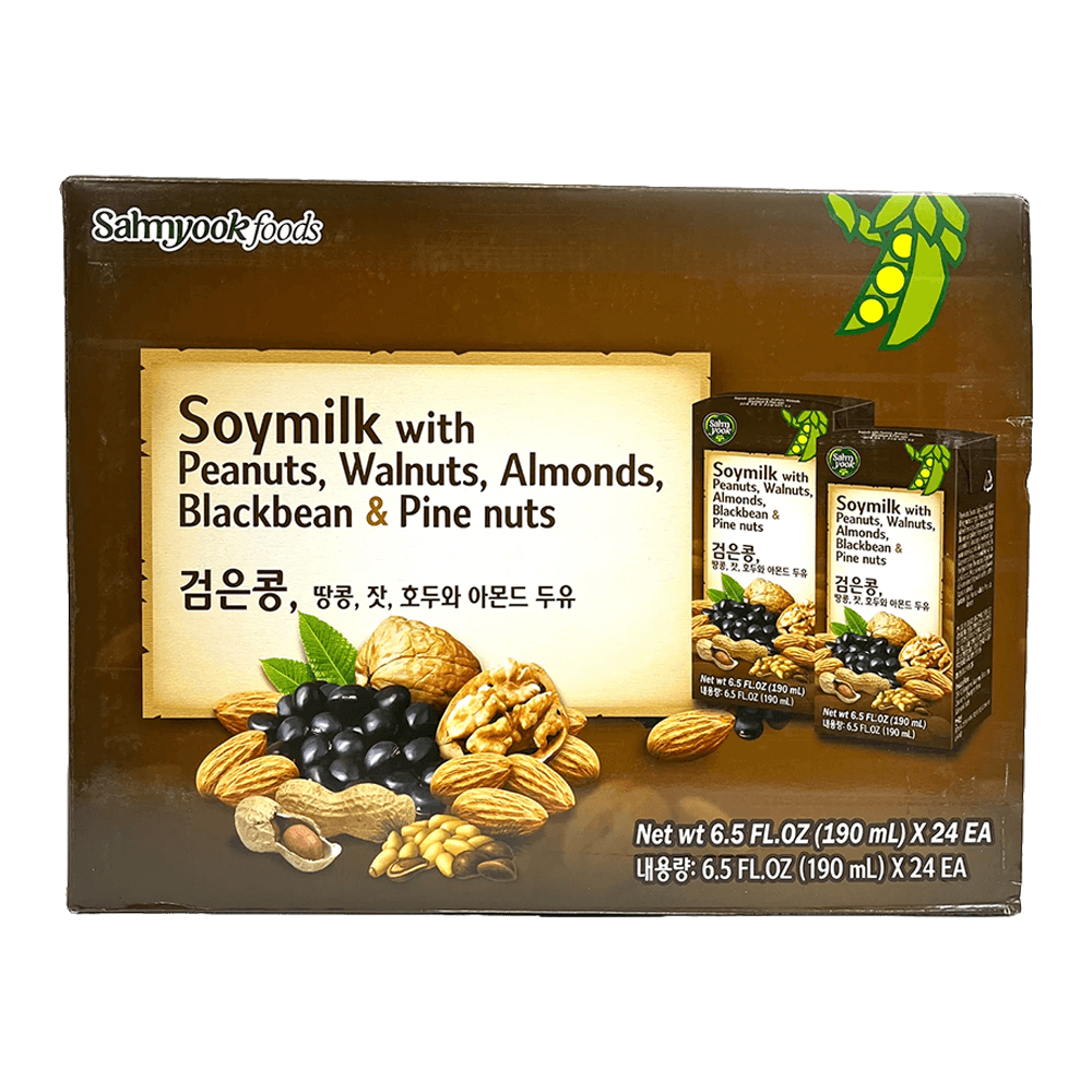 Black Walnut Almond Soymilk 6.5oz(190ml)/24pk - H Mart