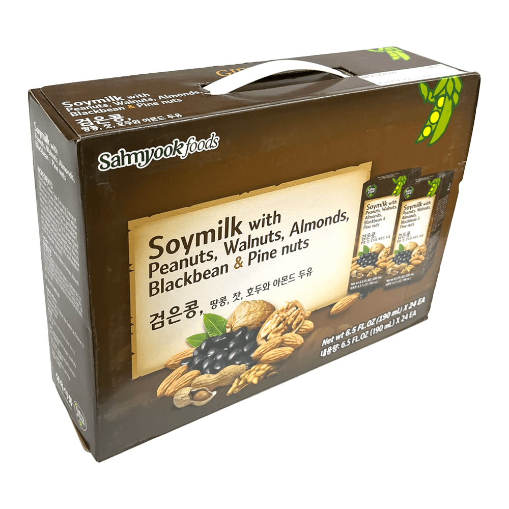Black Walnut Almond Soymilk 6.5oz(190ml)/24pk - H Mart