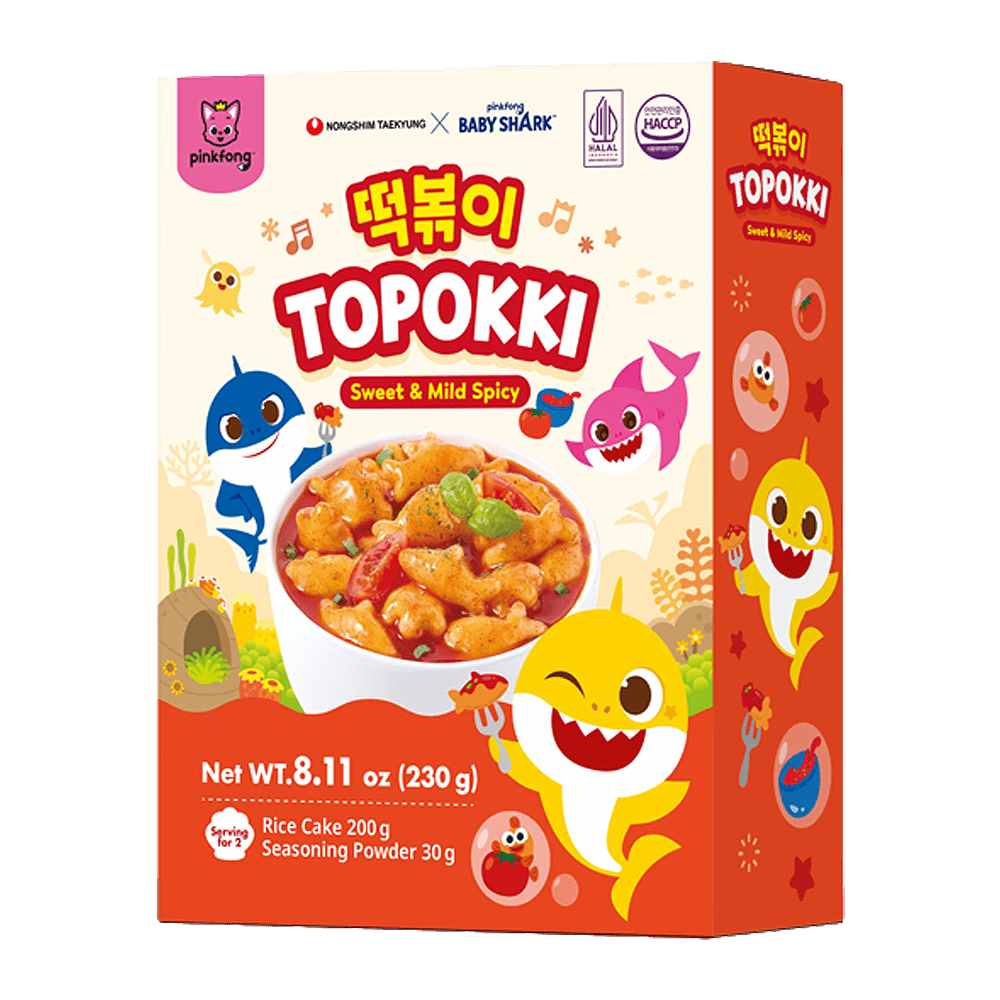 Babyshark Halal Topoki Sweet & Mild Spicy Flavor 8.11oz (230g) - H