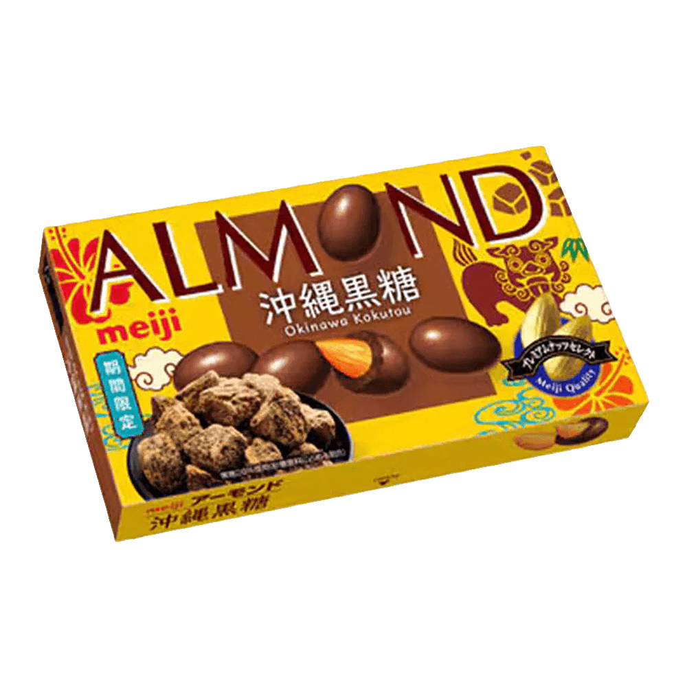 Almond Chocolate Okinawa Black Sugar 2.04 Oz (58g) - H Mart