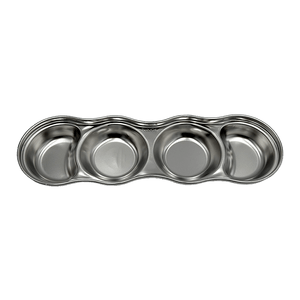 Stainless Steel Round 4 Section Sauce Bowl