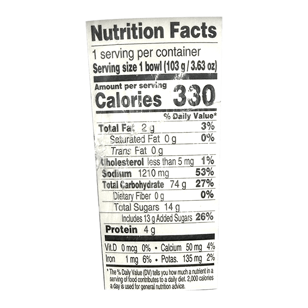 Cup Japchae 3.63 Oz (103g) - H Mart