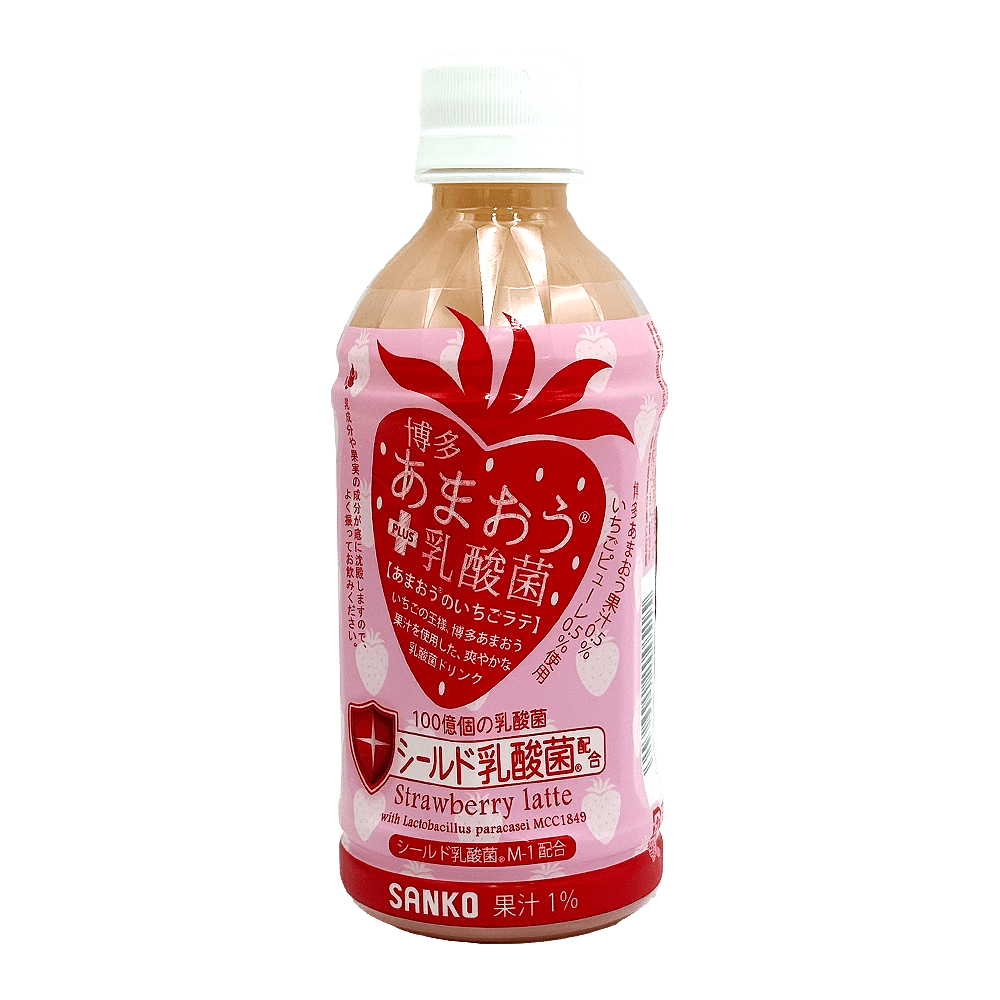乳液・ミルク yuyu Fukuoka Hakata Strawberry Yogurt Drink 11.83 Fl Oz (350ml) - H Mart