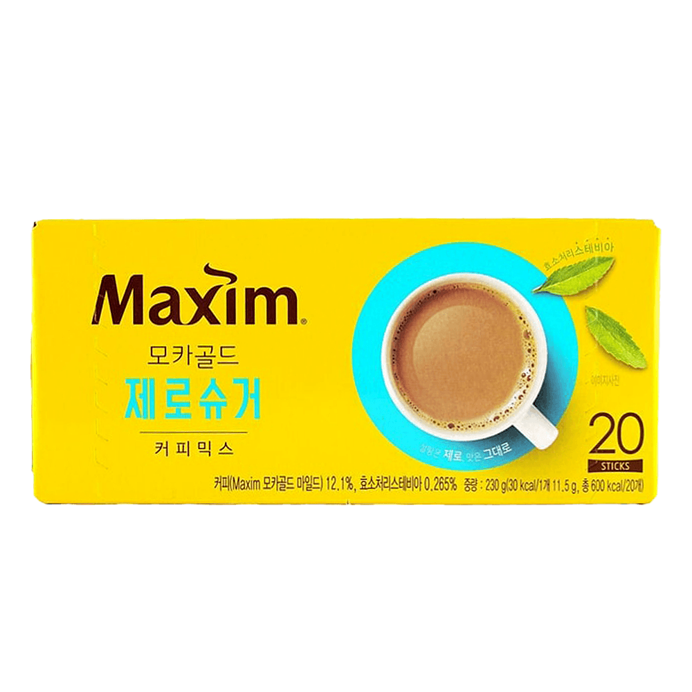 Maxim Mocha Gold Zero Sugar 20 Sticks 0.4 Oz (11.5g) - H Mart