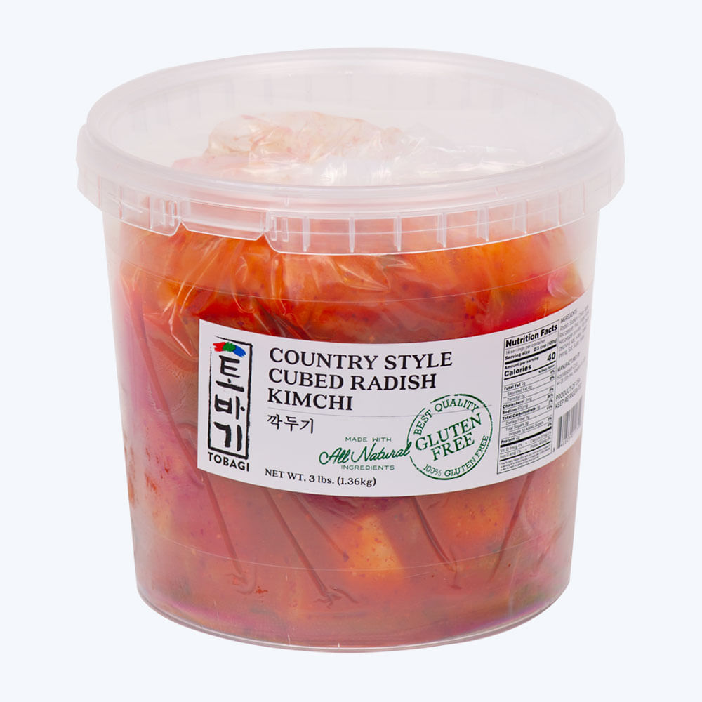 Buy Tobagi Cubed Radish Kimchi 3lb | HMart - H Mart