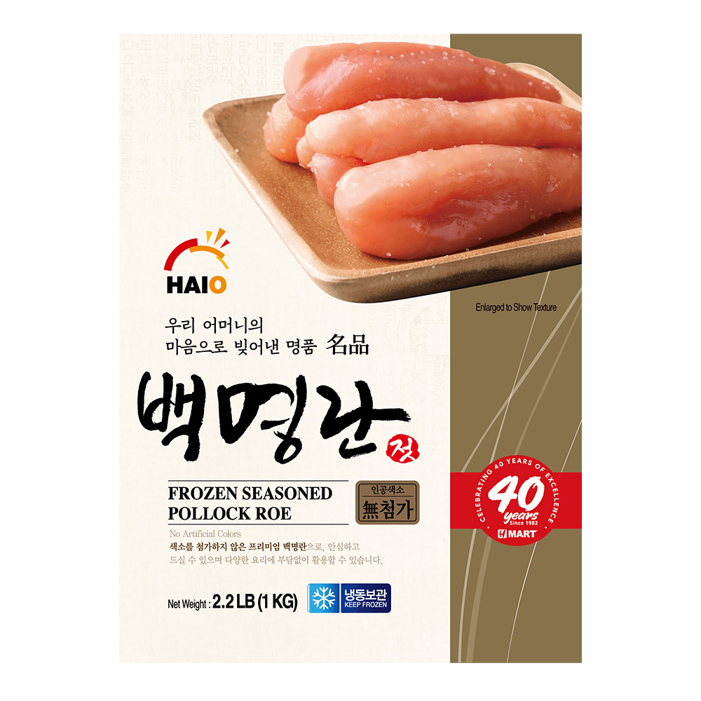 Seosoned Pollack Roe 2.2 Lb (1kg) - H Mart