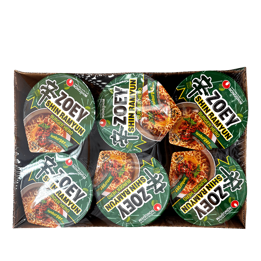Shin Cup Buger Jero (K-pop Demon Hunters) 3.35 Oz (95g) X 6 Packs