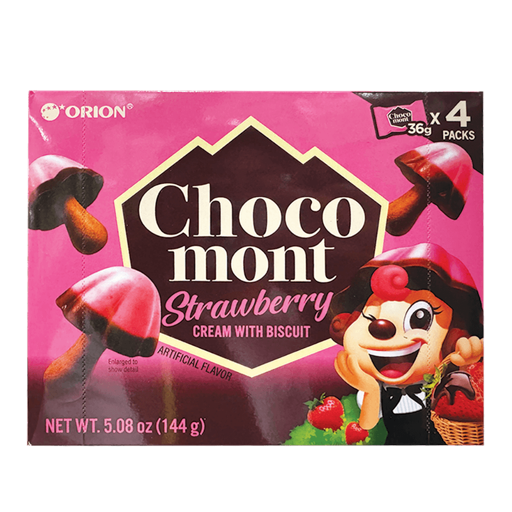 Choco Mont Strawberry 4pk 5.08 Oz (144g) - H Mart