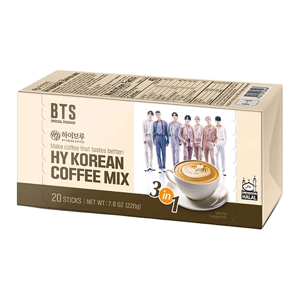 BTS Korean Coffee Mix 20 Sticks 7.8 Oz (220g) - H Mart